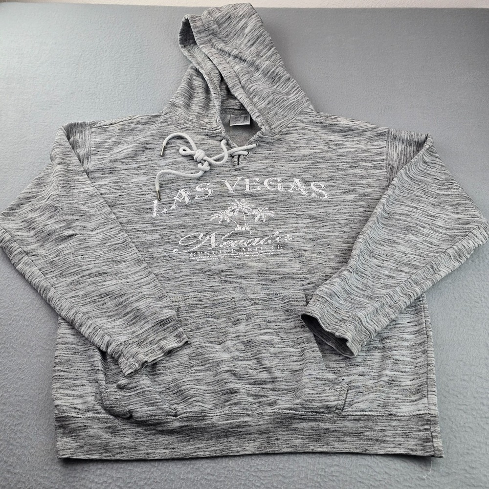ESY Surf Co. Las Vegas Nevada Hoodie Men XL Heather Gray Graphic Cotton Pullover